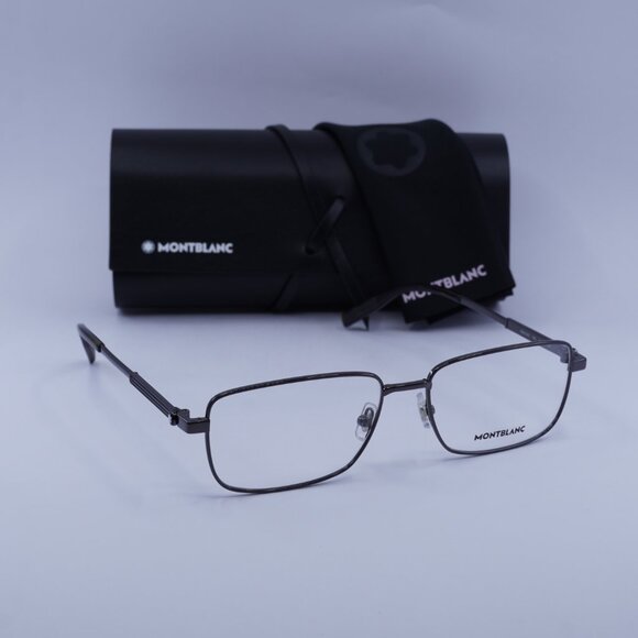 Montblanc MB0029O 006 Rectangle Eyeglasses 58mm – Ruthenium - Picture 5 of 9